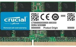 Crucial 4GB Single DDR4 2666 MT/s (PC4-21300) CL19 x8 SODIMM 260-Pin Memory
