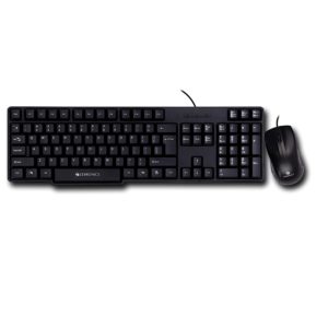 Zebronics Wired Keyboard and Mouse Combo with 104 Keys and a USB Mouse with 1200 DPI – JUDWAA 750